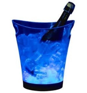 BALDE DE GELO TRANSP LED BRANCO 5L NEOPLAS